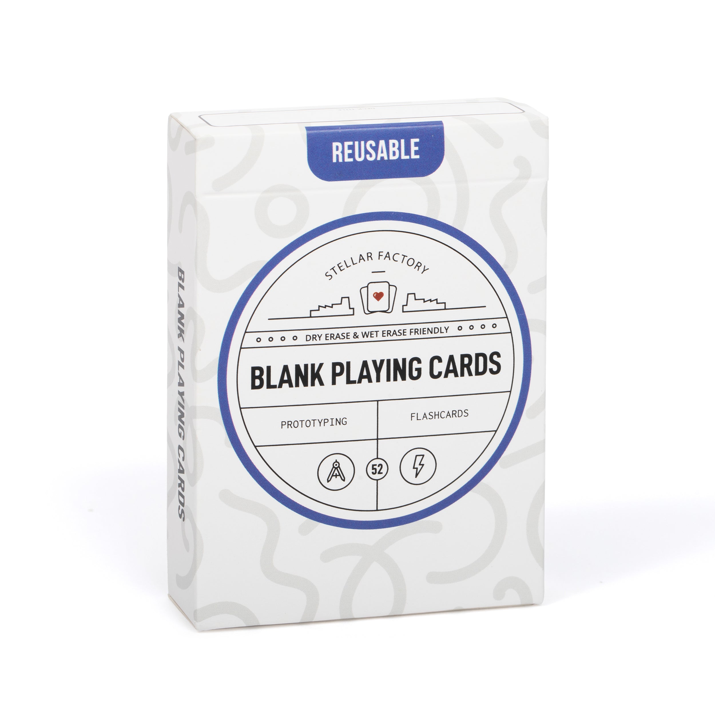 Dry Erase Blank Playing Cards Kids Learning Game Card Message Gift