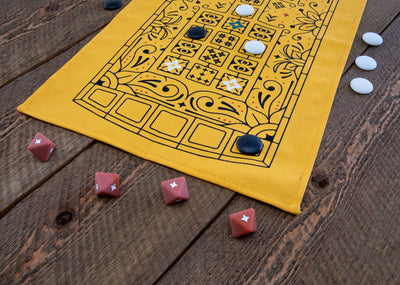 The Royal Game of UR on wooden table