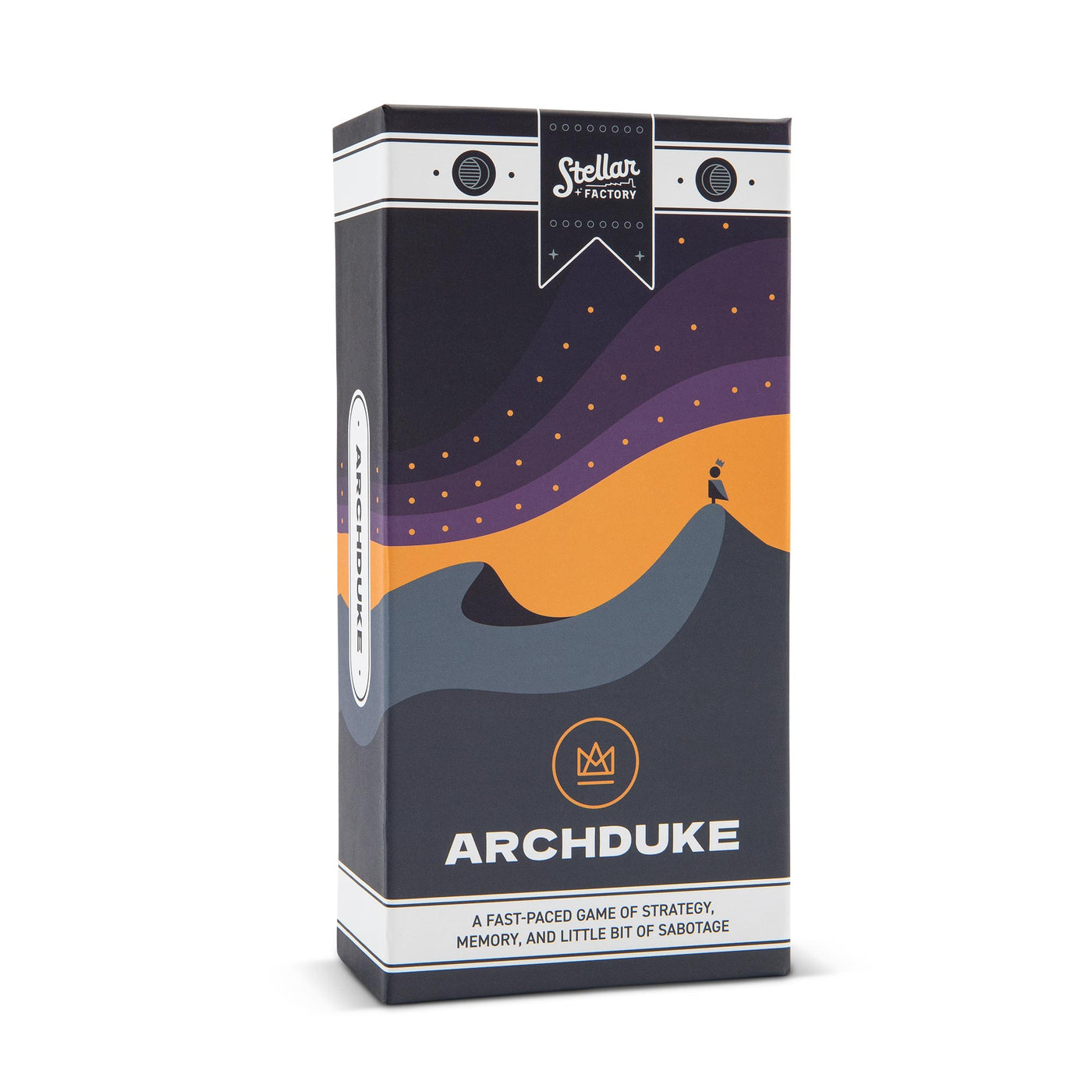 Front of packaging for Archduke game