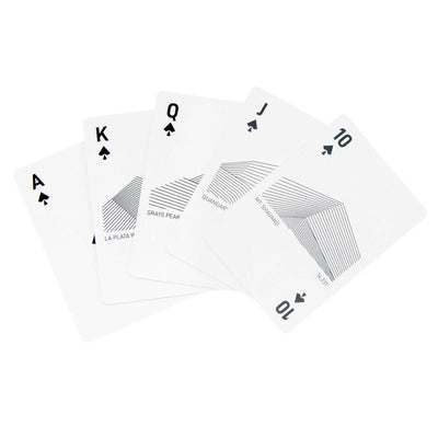 Royal Flush of Spades for Peak Playing Cards