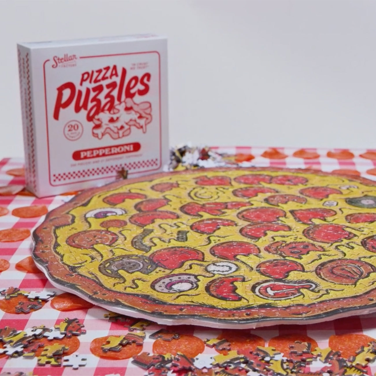 Teaser Video for Pizza Puzzle Pepperoni Jigsaw Puzzle