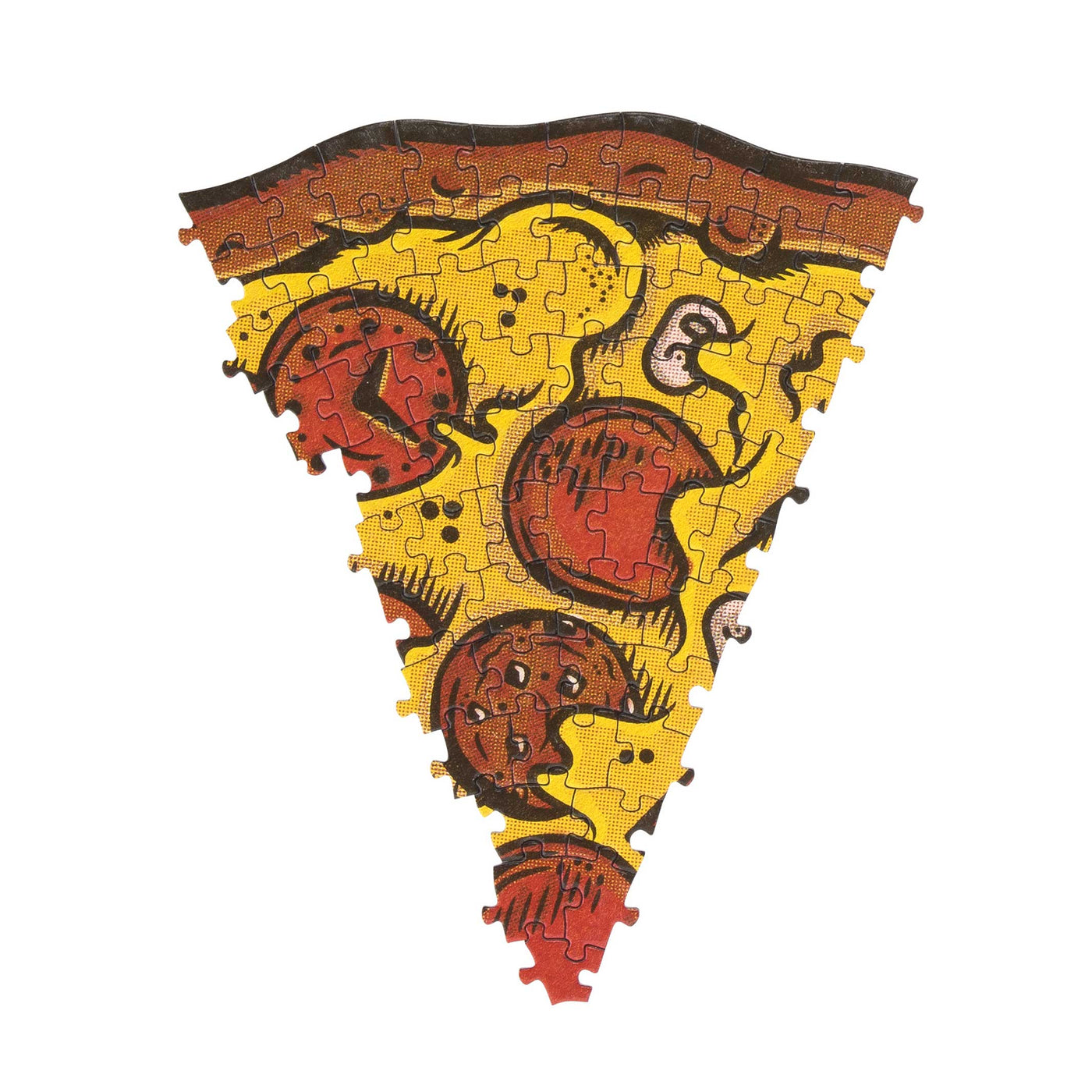 Single Slice of Pepperoni Pizza Puzzle Assembled