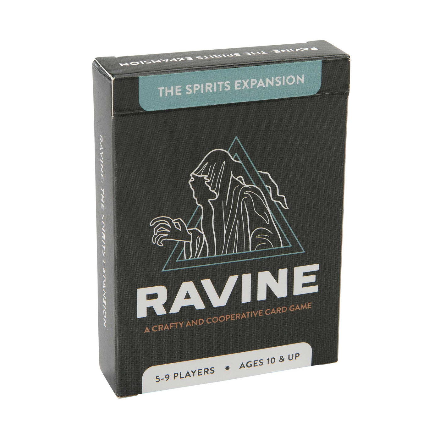 Front of packaging for Ravine's Spirits Expansion