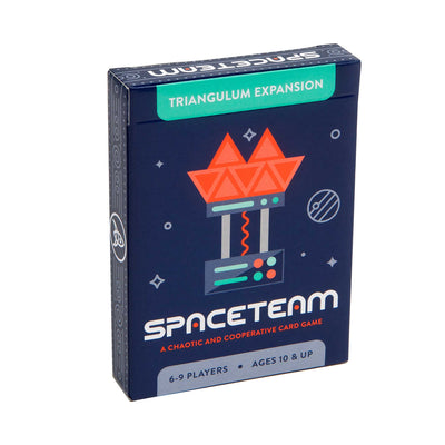 Front of Packaging for Spaceteam game's expansion Triangulum